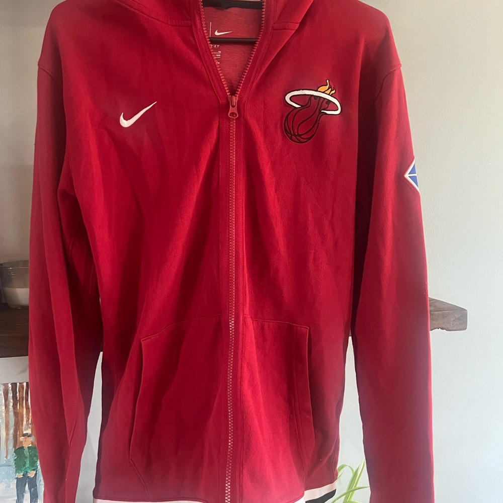 Nike Red Miami Heat  75th Anniversary Full-Zip Hoodie